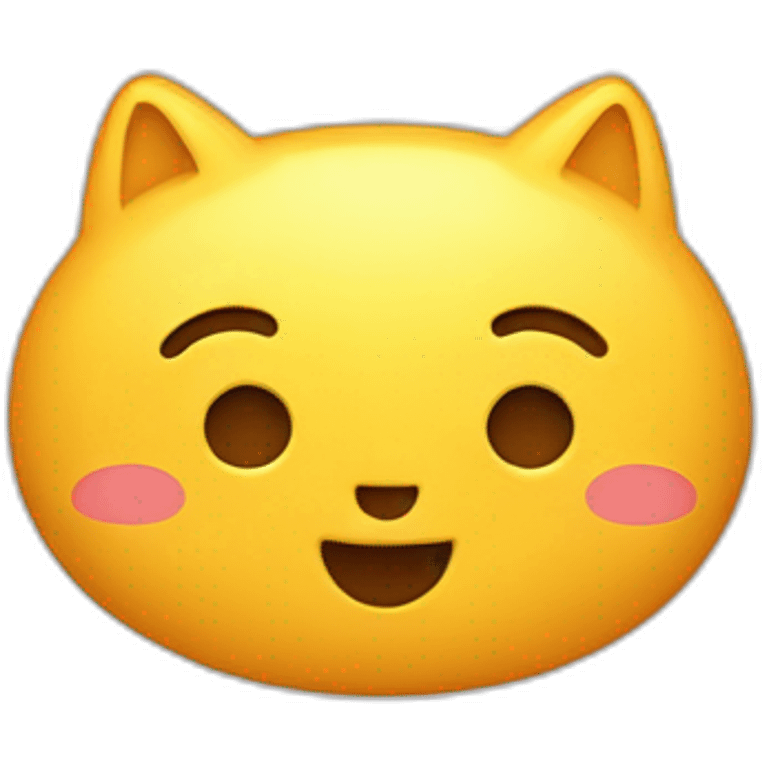 Chat qui fait un coeur emoji