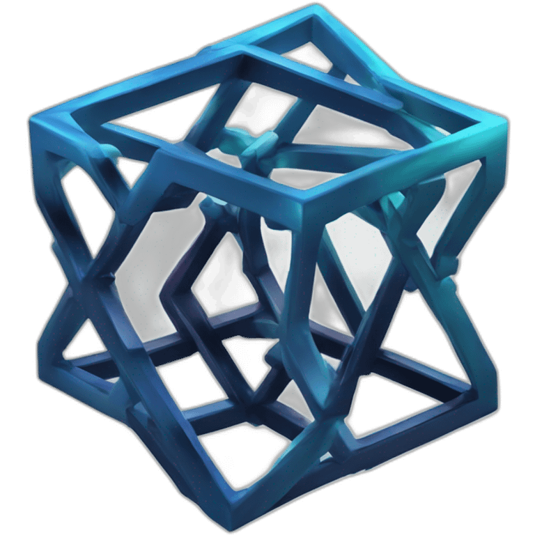 ion learning gradient 4d Tesseract logo hd emoji