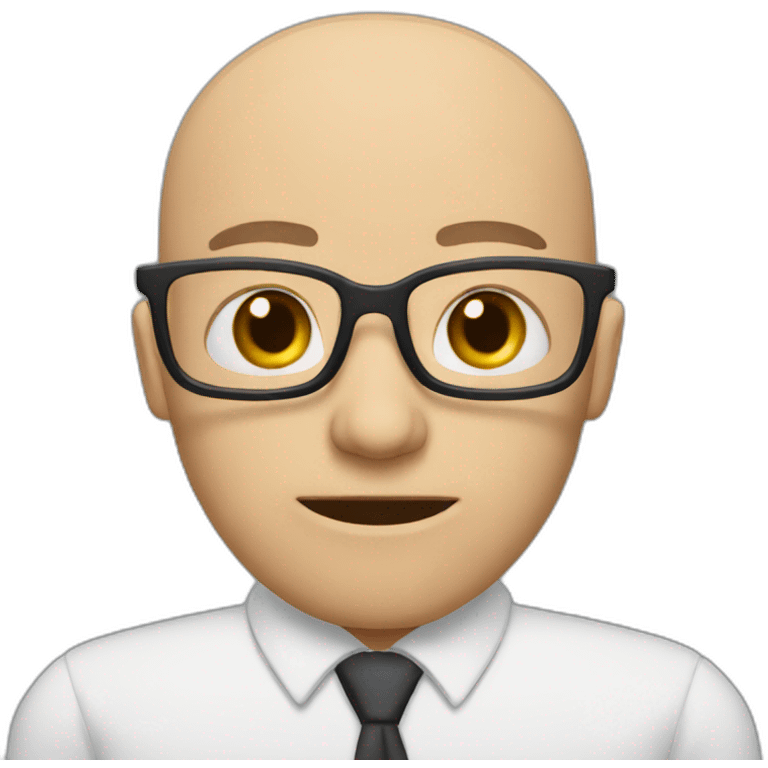 bald teacher no glasses large mouth no mustache angry emoji