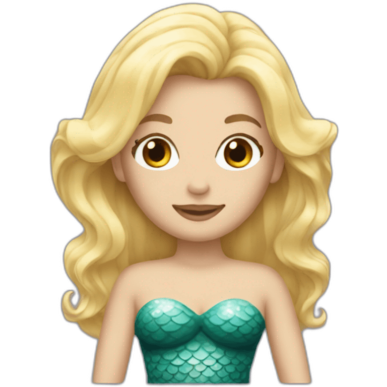 Mermaids with blonde hair  emoji