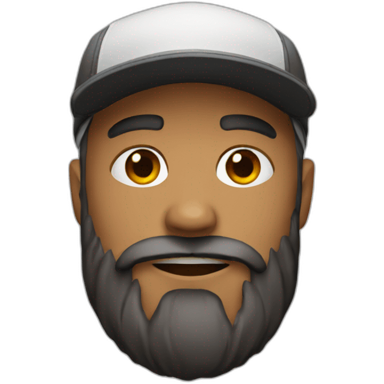 beard men with cap emoji