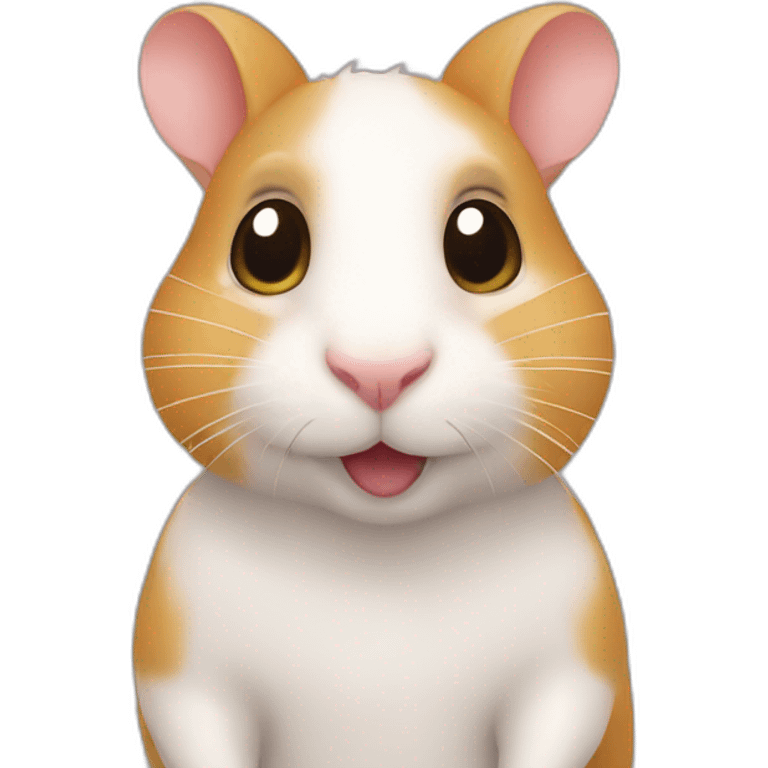 Chat avec un hamster emoji