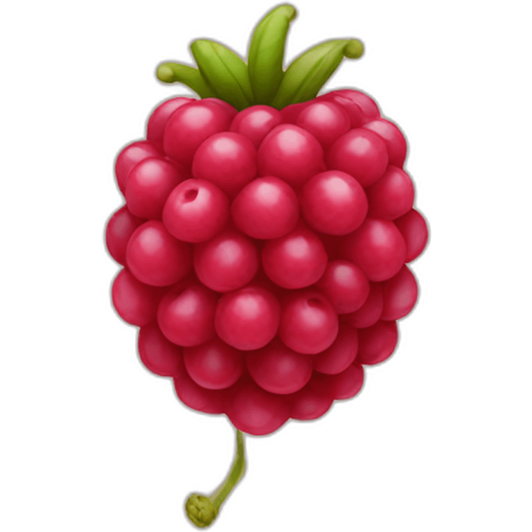 raspberry without the stem emoji