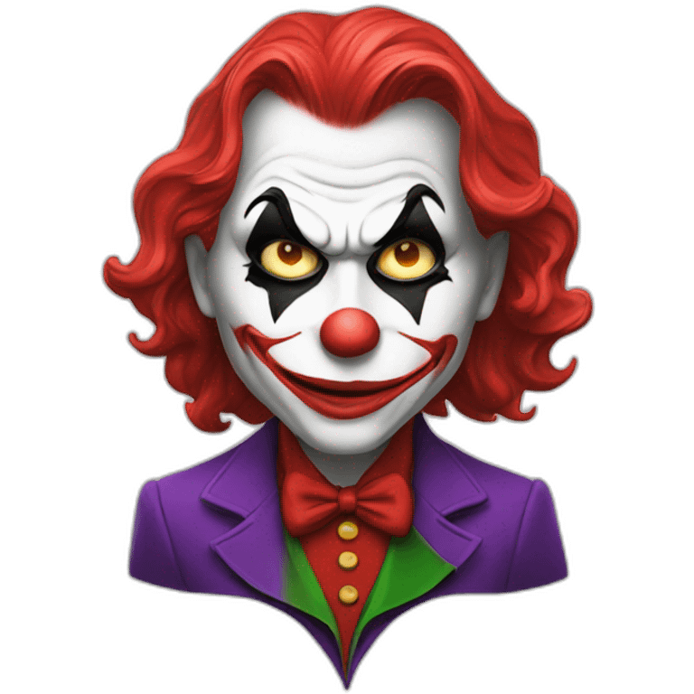 Joker in red costum emoji