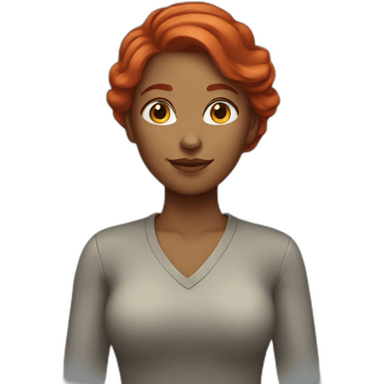 woman with red hair emoji