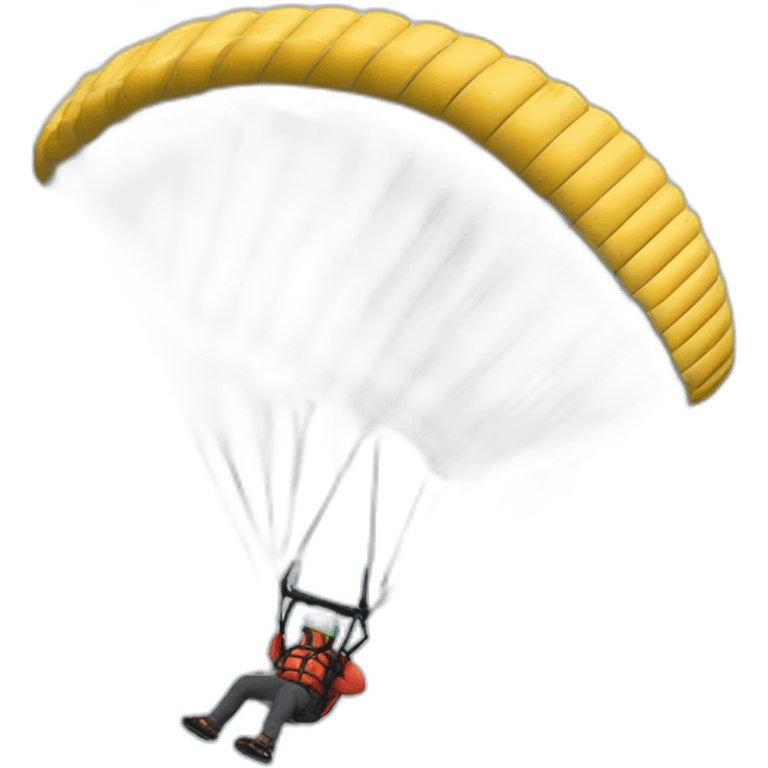 Paragliding winter emoji