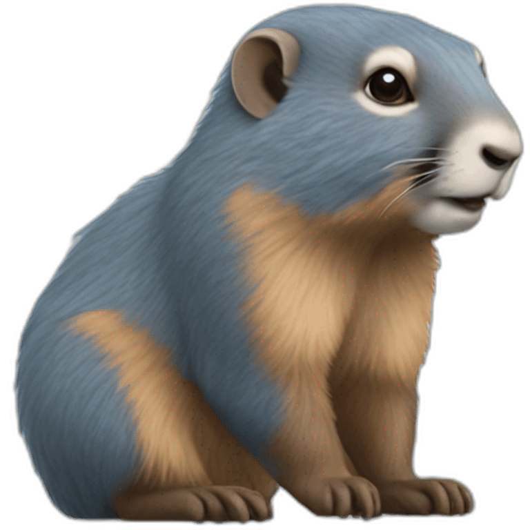 marmotte bleue emoji