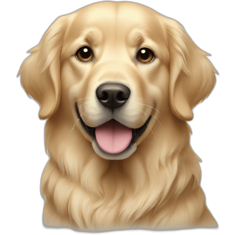 Golden retriever blanc  emoji