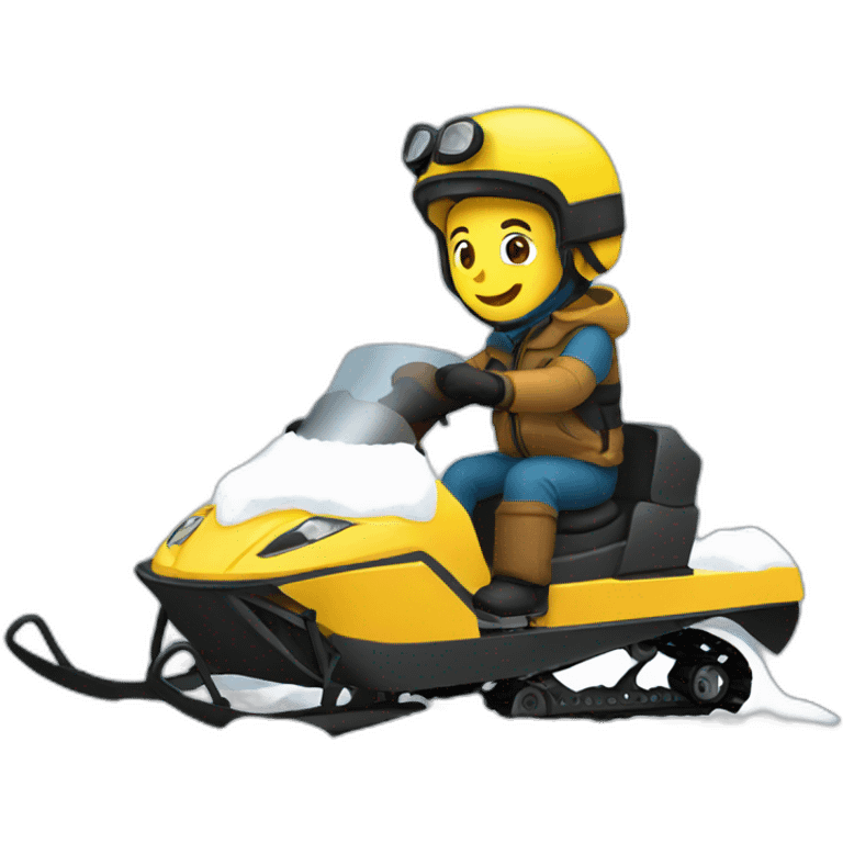 Snow mobile emoji