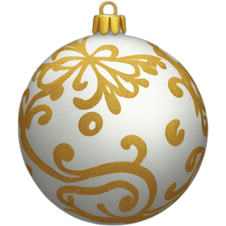 christmas ball decorated emoji