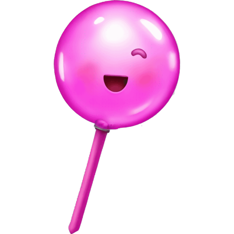 Glindas bubble wand wicked  pink  emoji