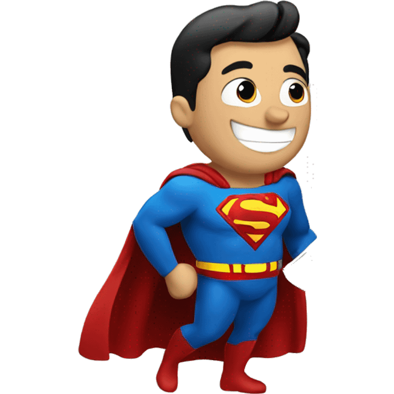 Superman with money emoji