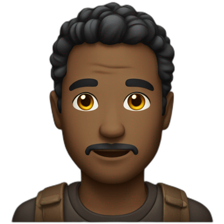 hombre negra emoji