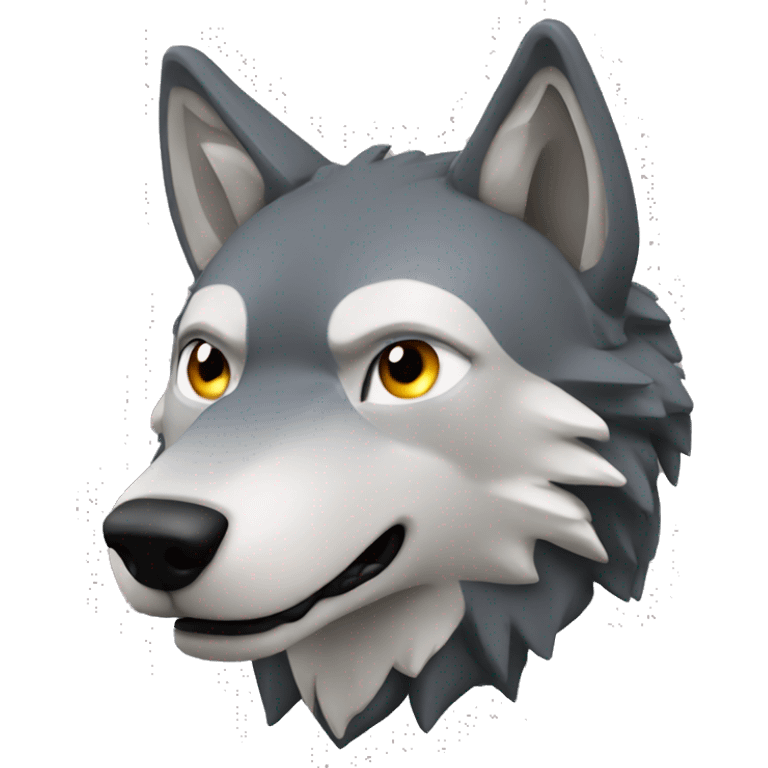 3d wolf  emoji