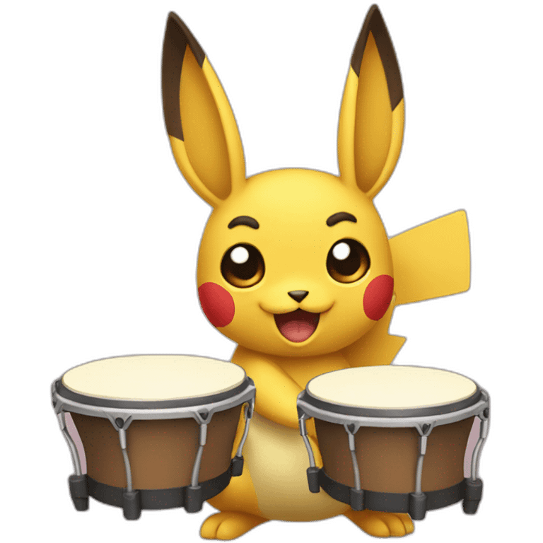 Pokemon with bongos emoji