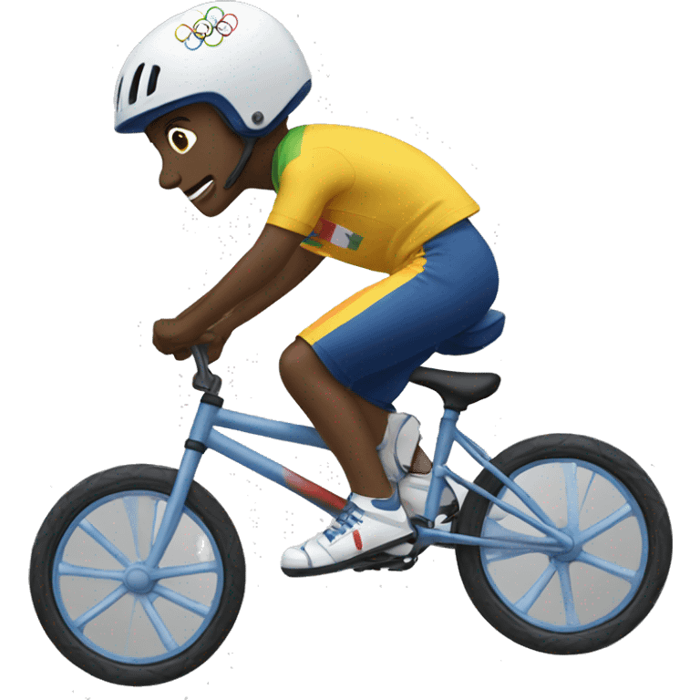 summer olympics bmx boy emoji