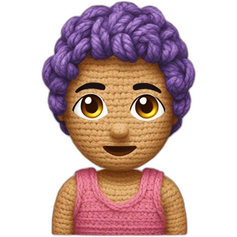 Crocheting emoji