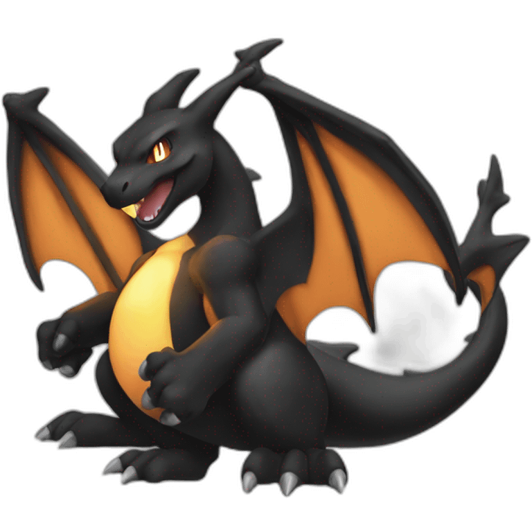 Black Charizard emoji