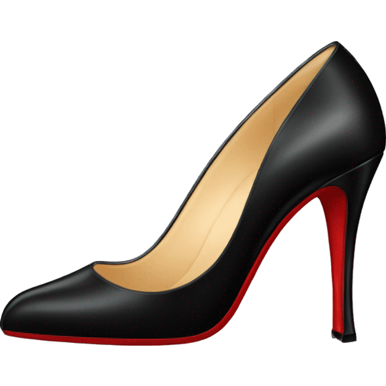 black louboutin heel emoji