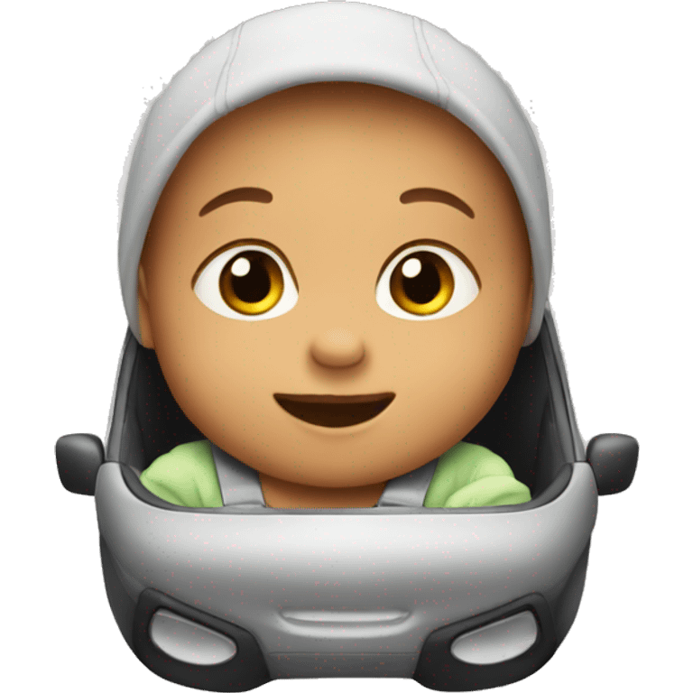 Baby in the car emoji