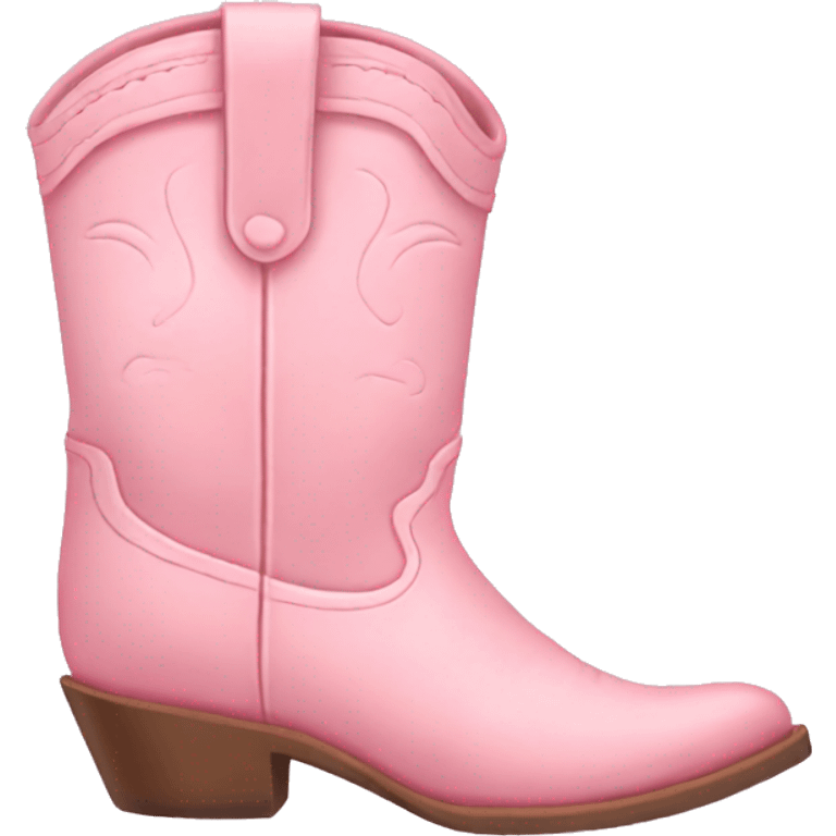 pastel pink cowgirl boots emoji