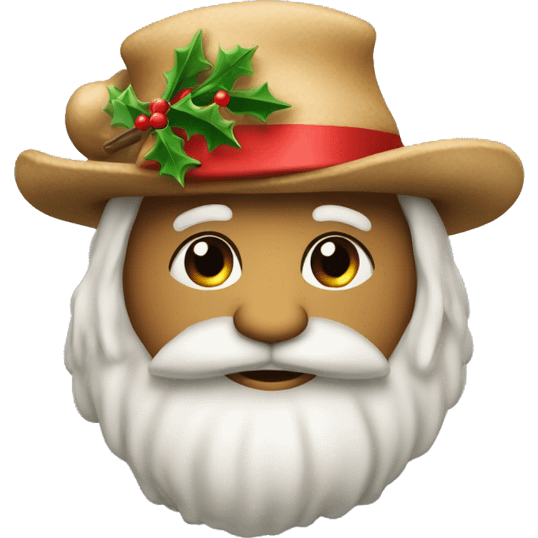 Kackehaufen mit Weihnachtsmütze emoji