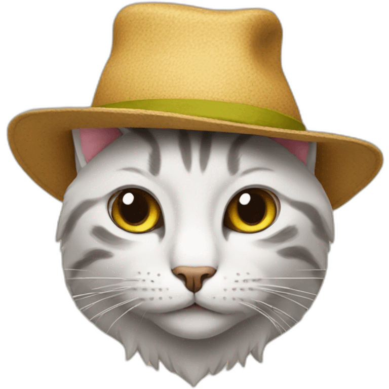 cat as a hat emoji