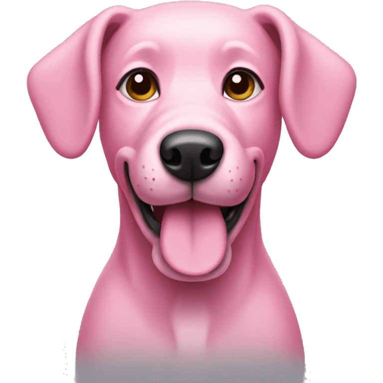 Pink dog  emoji