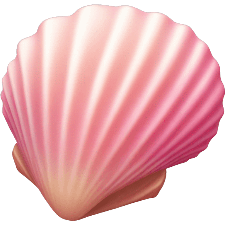 Pink seashell emoji