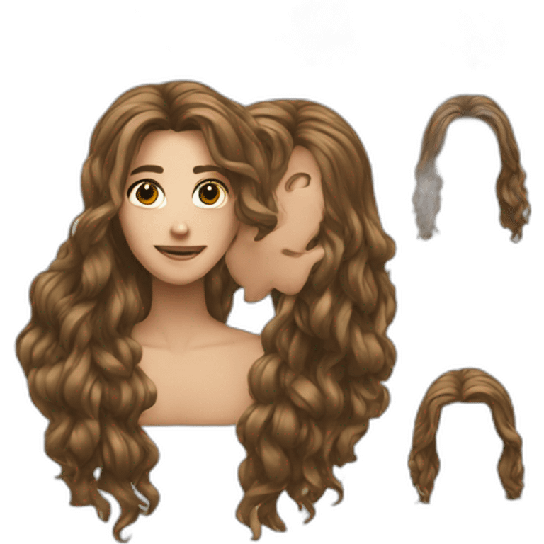 Long hair emoji