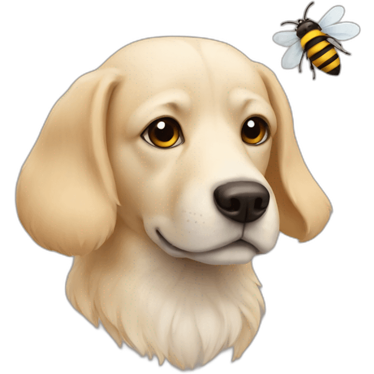 dog+flower+bee emoji