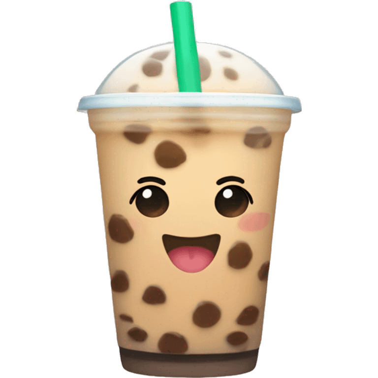 Cute boba tea  emoji