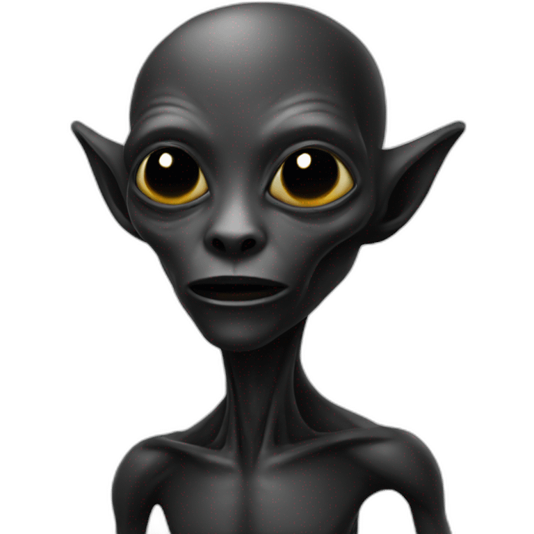 Black alien emoji