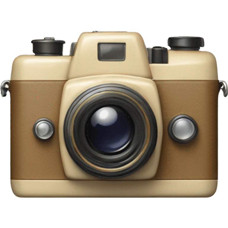 Photocamera retro beige  emoji