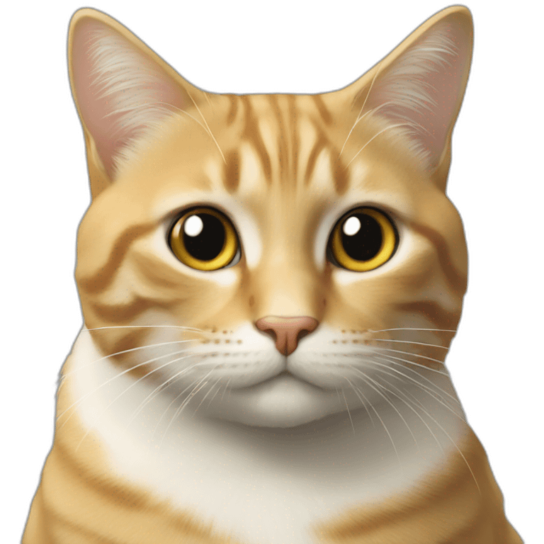 Chat sur un chat emoji