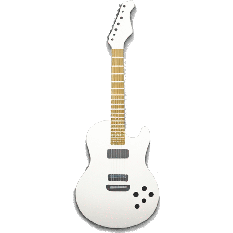 white guitar glitter emoji