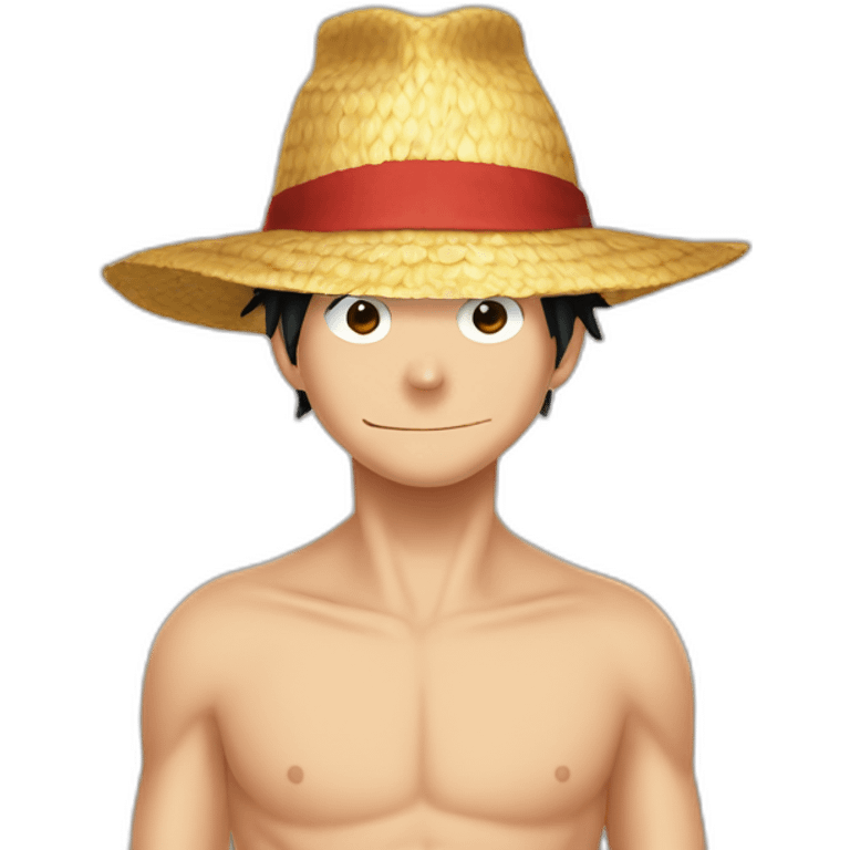 Luffy traw hat emoji