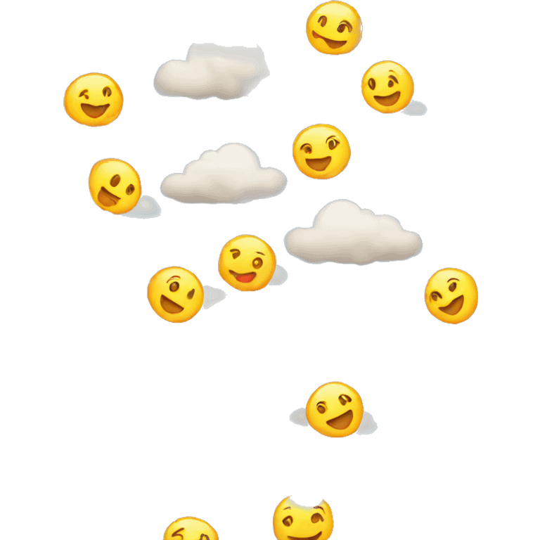 cloud smile colorful emoji