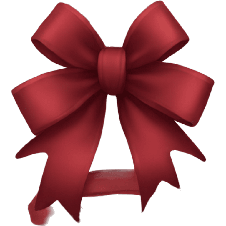 dark red bow emoji