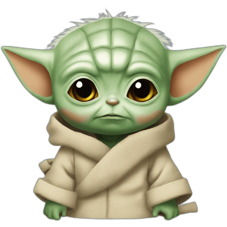 baby yoda with naruto´s hair emoji