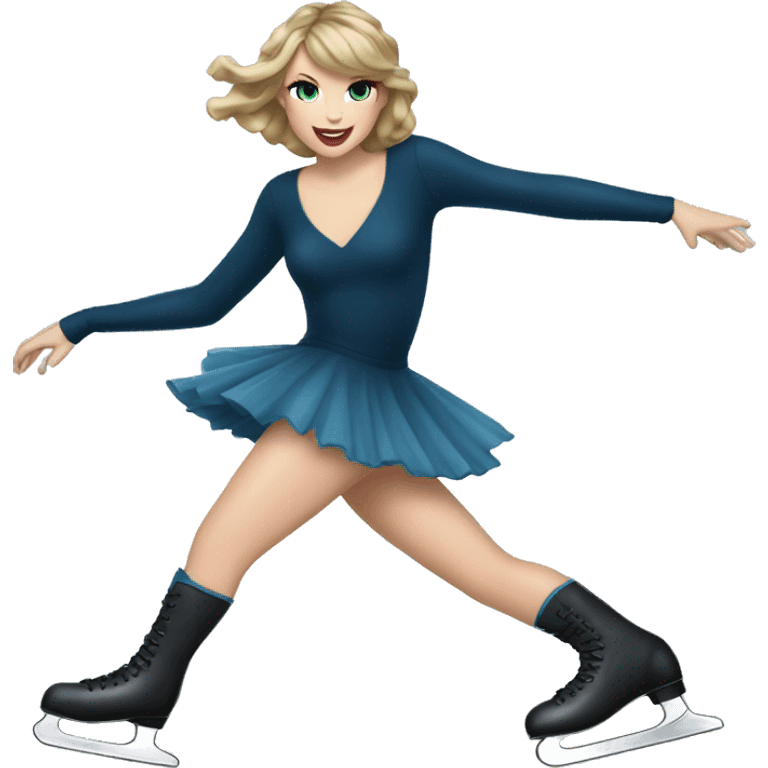 Taylor Swift ice skating emoji