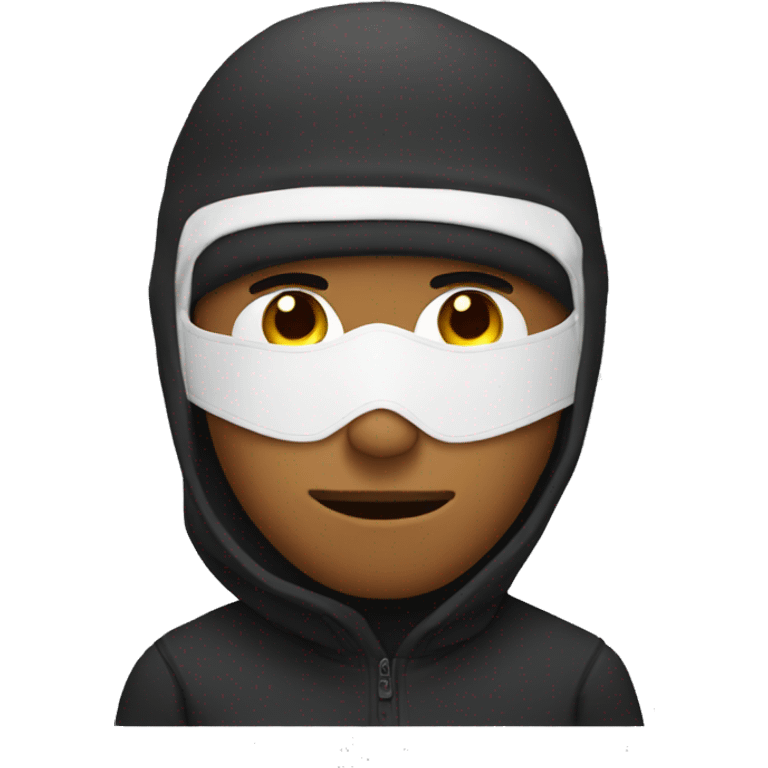 Guy wearing ski mask emoji