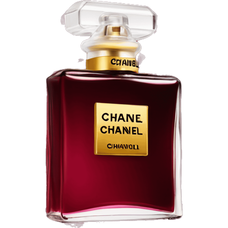 Chanel perfume burgundy emoji