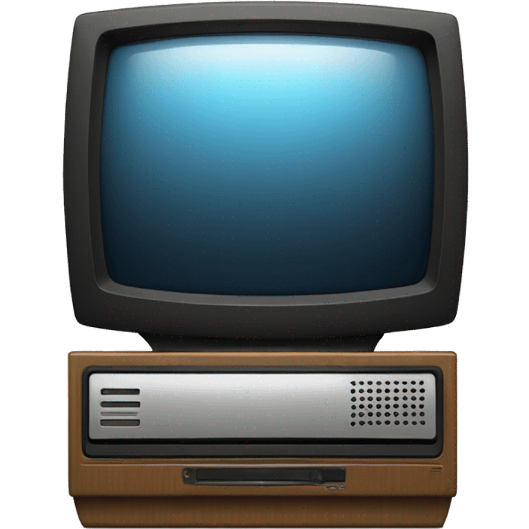 TV with built in VCR player emoji