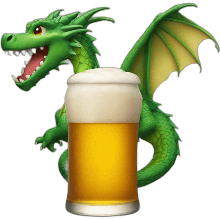 Dragon beer emoji