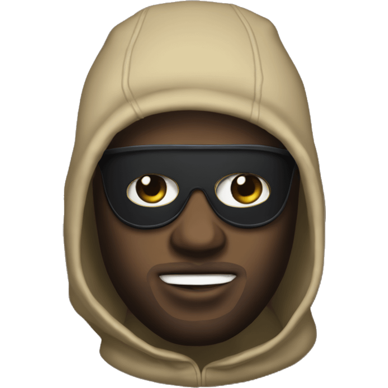 rapper with balaclava emoji