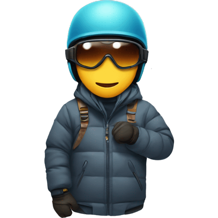 Snowboard Emoji replace the human Face with IOS mouse Head emoji