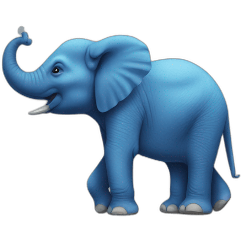 spiritual blue elephant emoji