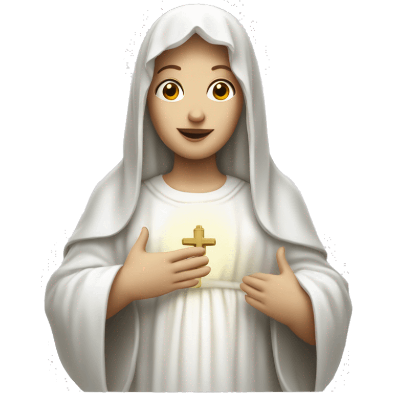 White Virgin Mary emoji