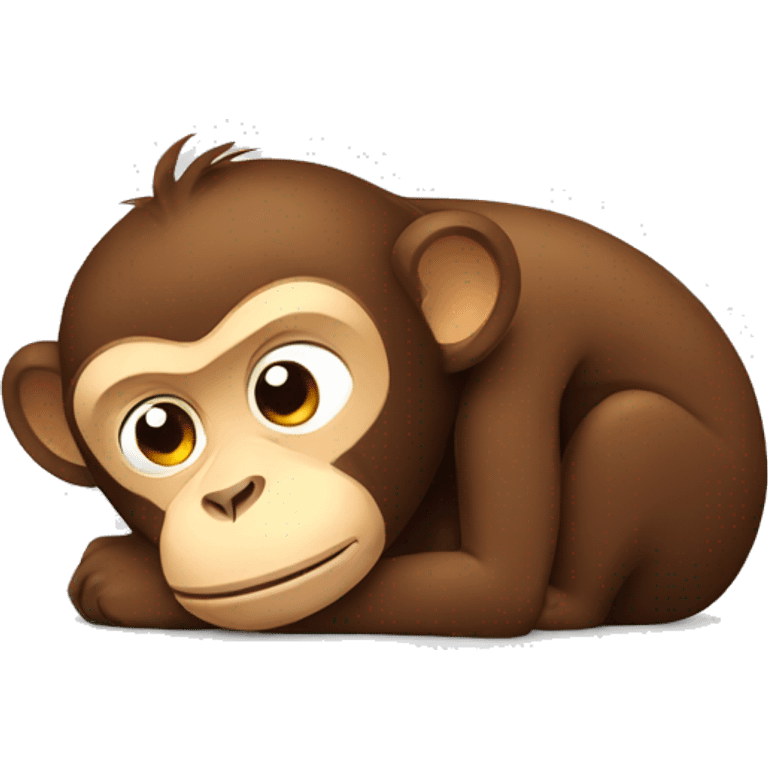 tired monkey emoji